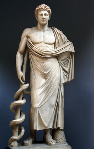 Ασκληπιός, άγαλμα ρωμαϊκής αυτοκρατορικής περιόδου, Μουσείο Βατικανού, Ρώμη