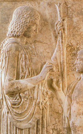 Δήμητρα Ελευσινία, ανάγλυφο από την Ελευσίνα, 4ος αι. π.Χ.