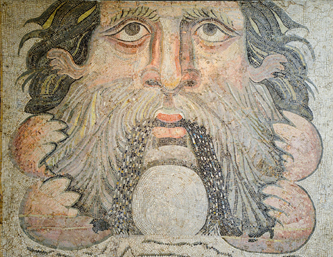 Ωκεανός, ψηφιδωτό από αναβρυτήριο στην Καρχηδόνα, 3ος αιώνας μ.Χ.