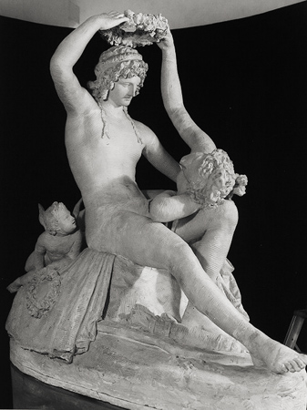 Η Αφροδίτη στεφανώνει τον Άδωνι, άγαλμα του Antonio Canova