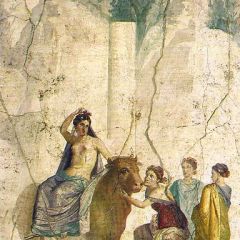 Ζεὺς ταυρόμορφος καὶ Εὐρώπη, τοιχογραφία