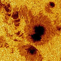 Ηλιακές κηλίδες, λεπτομέρεια -sun spots detail