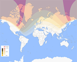 solar eclipse map June 2021